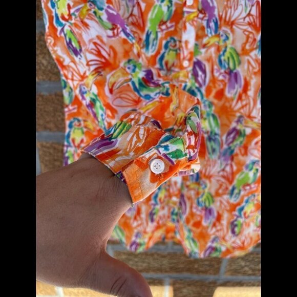 J.Mclaughlin bird blouse size medium - Picture 8 of 9